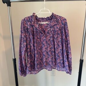 Emerson Fry Floral Purple Women's Top